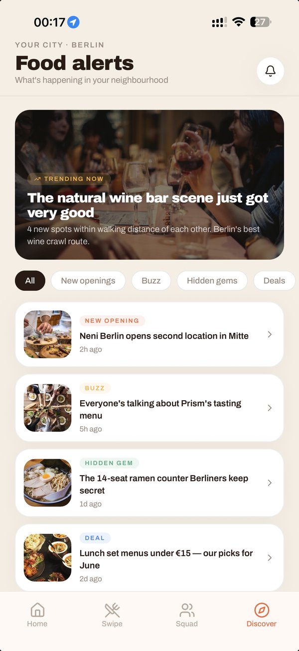 JOSI Food Alerts and Discover